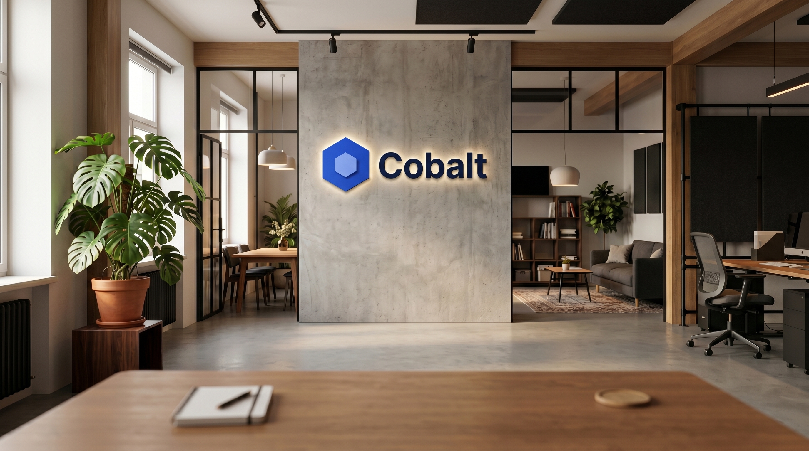 Concrete Collective with your logo rendered as signage