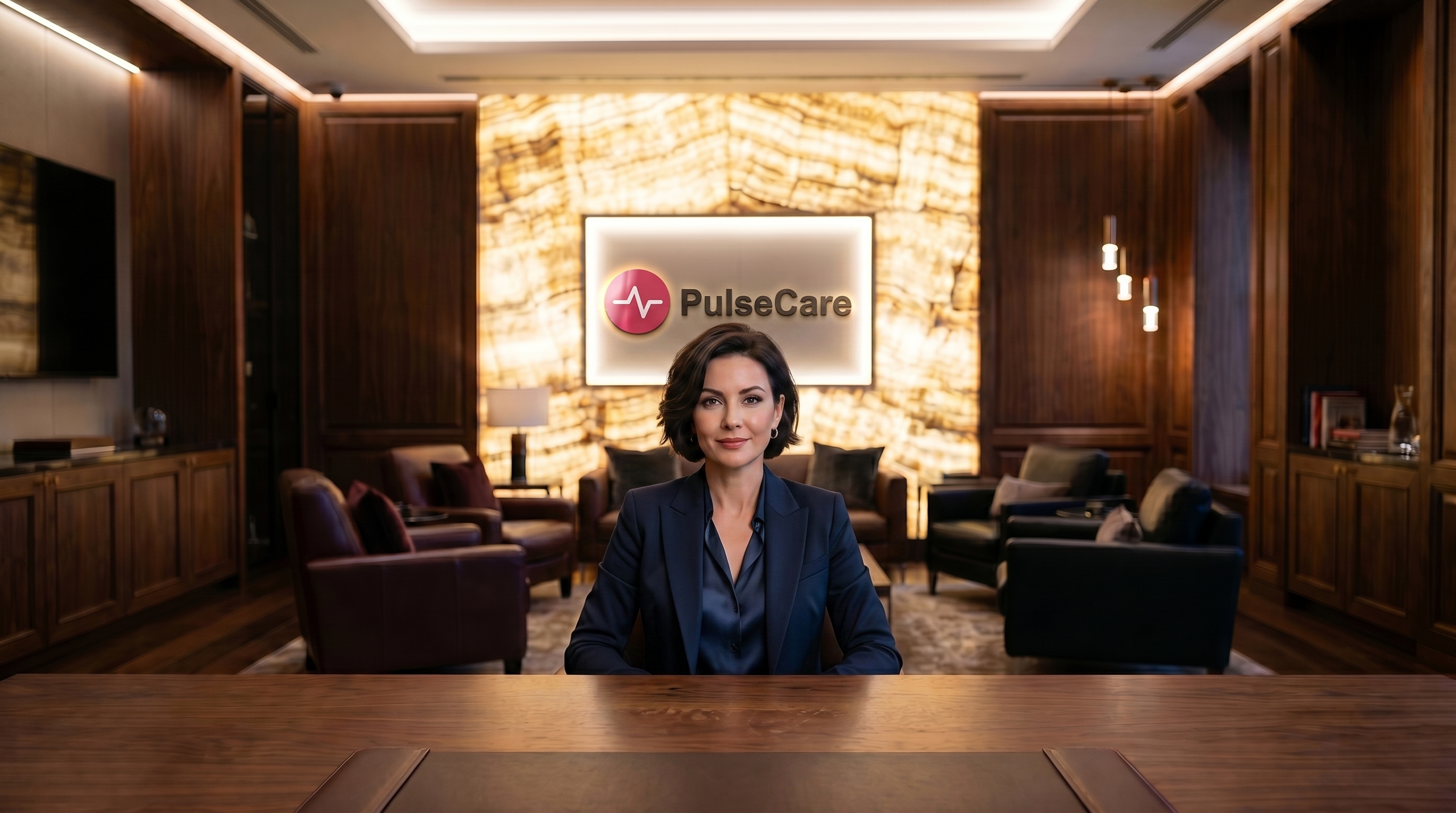 A person on a video call with the Luxury Lounge background off, then on